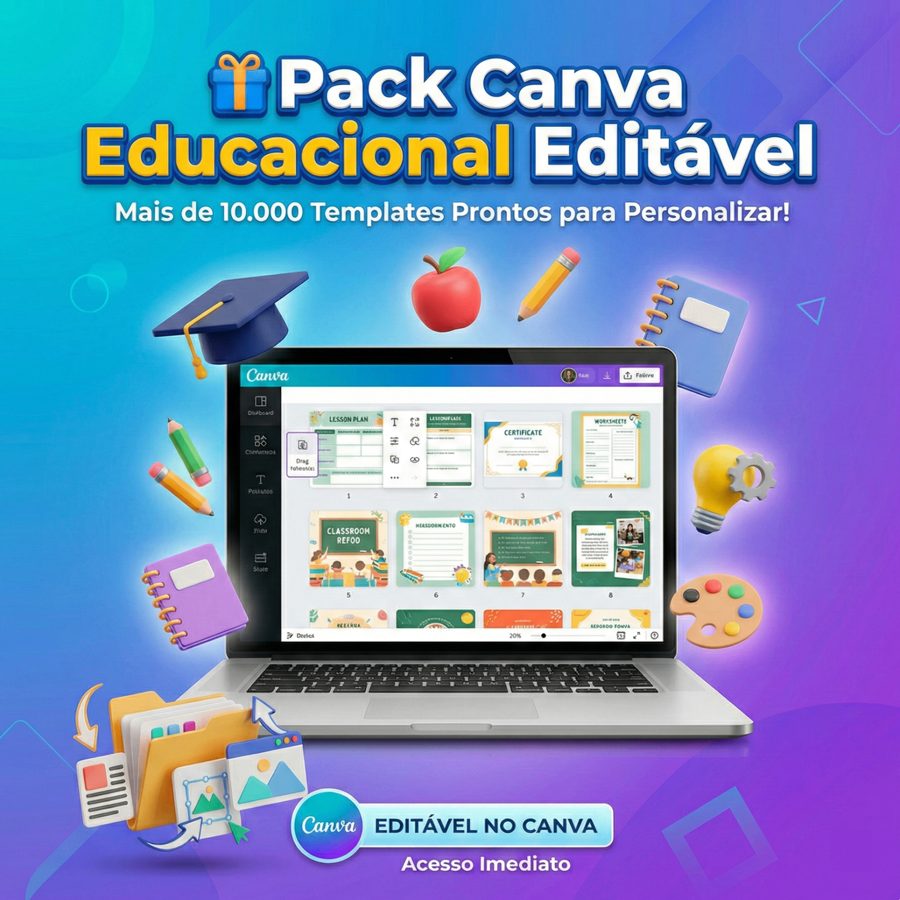🎁 Pack Canva Educacional Editável