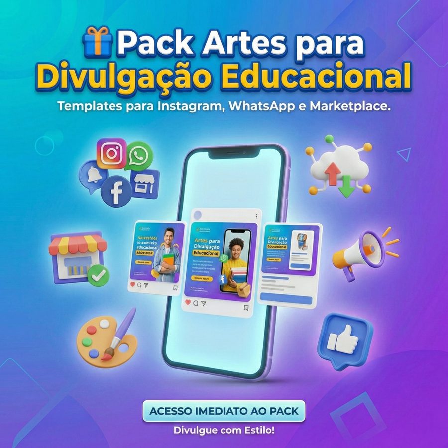 🎁 Pack Artes para Divulgação